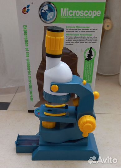 Микроскоп детский увеличение х100 х400 х1200