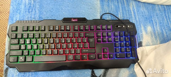 Игровая клавиатура с подсветкоймембранная