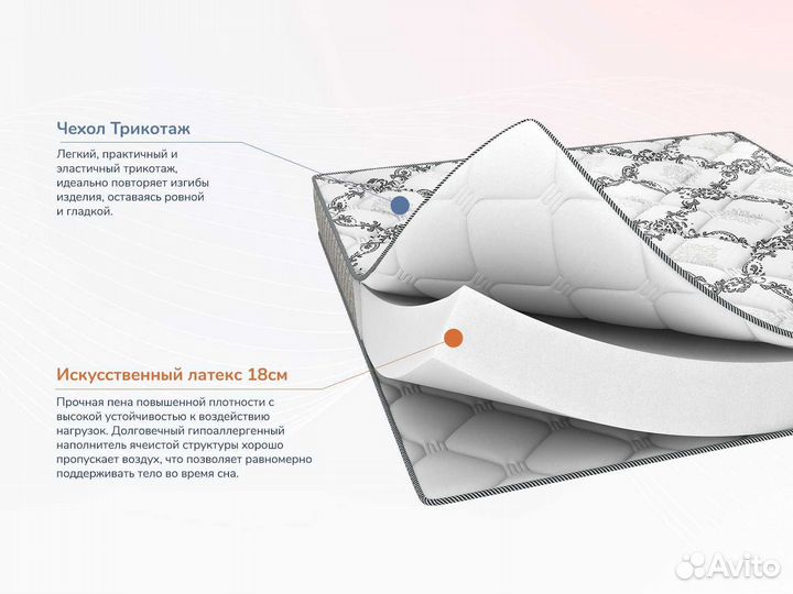 Матрас новый беспружинный 160х200