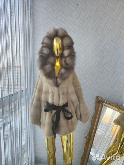 Шуба норковая куница летучая мышь 40-52