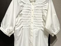 Рубашка белая женская блуза 46
