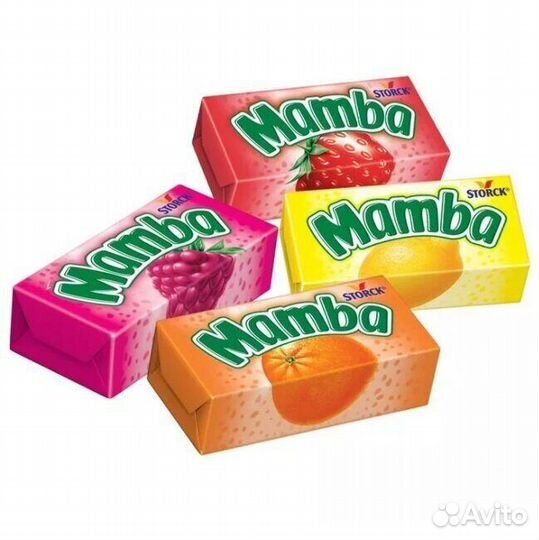 Жевательные конфеты Mamba Ассорти 26,5г (опт)