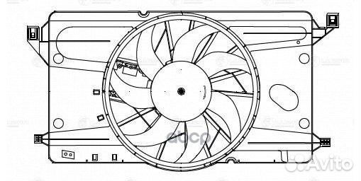Крыльчатка с эл.мотором Mazda 3 (BK) (03) 1.6i