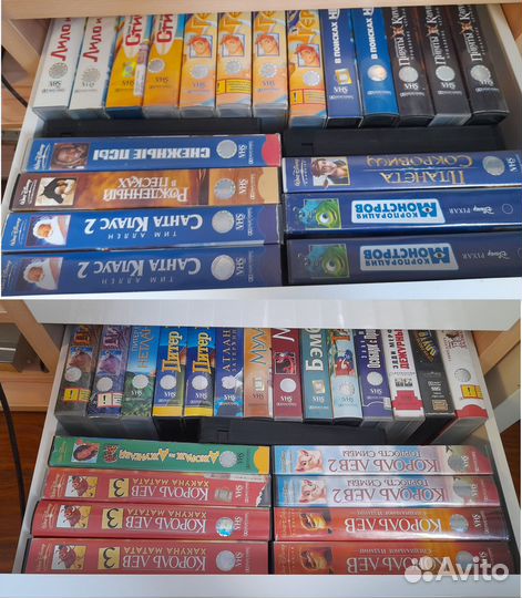 Видеокассеты VHS лицензия, цены разные