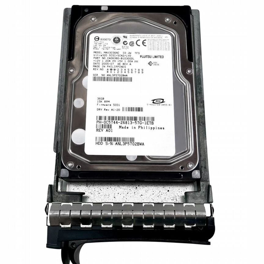 [C5744] Жесткий Диск Dell36gb U320scsi 3.5" Hdd