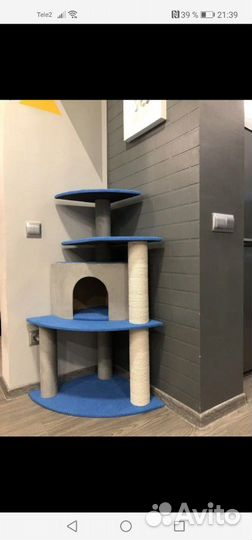 Домики с когтеточками для кошек