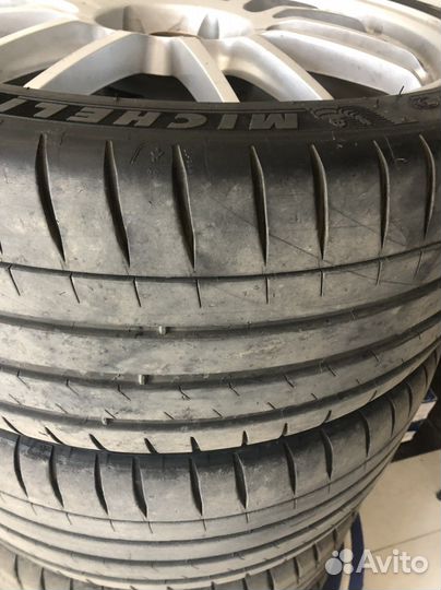 Диски r19 Volk rays RE30 c резиной Michelin