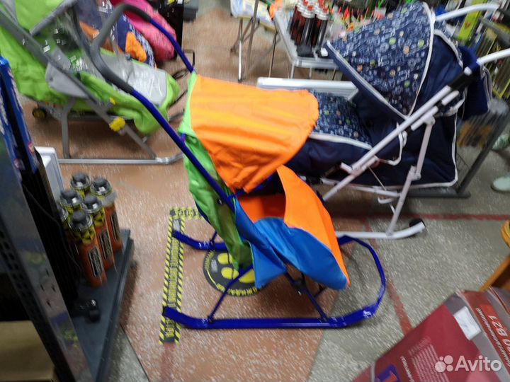 Санки коляска малышок