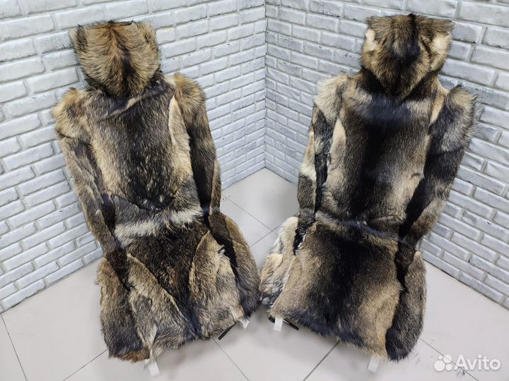 Меховые накидки из натурального волка