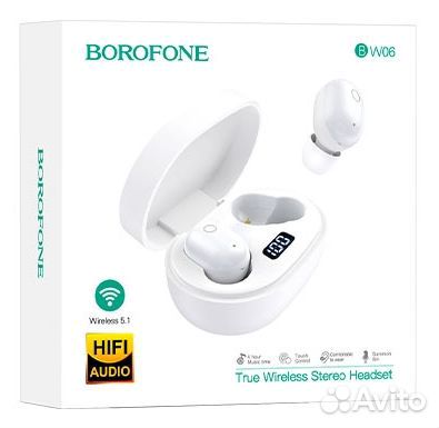 Беспроводные наушники Borofone BW06 Manner TWS