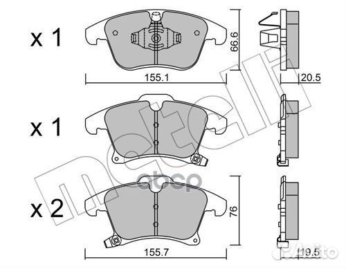 Колодки торм.пер. ford / ford (changan) Galaxy I