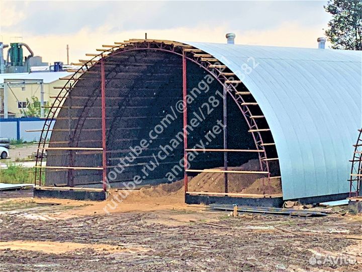 Ангары под ключ 516 m2
