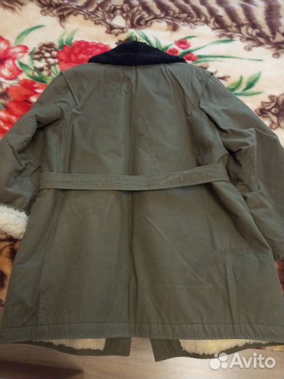 Тулуп из овчины армейский