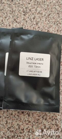 Защитное стекло на лазер 25x3mm