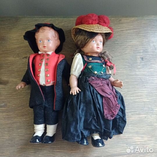 Старинные куколки Шильдкрет,клеймо
