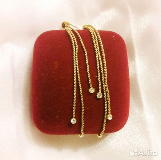 Серьги двойные