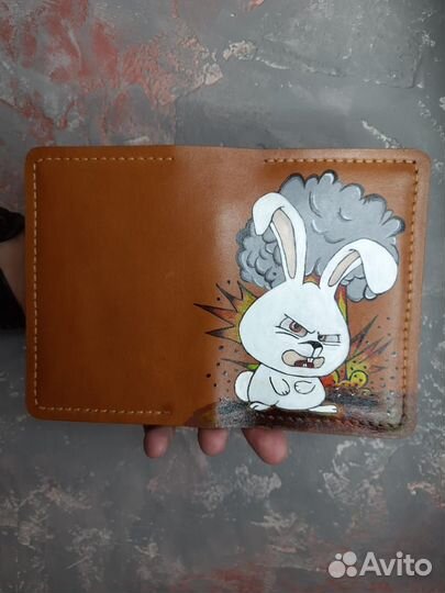 Оригинальная обложка для документов из кожи