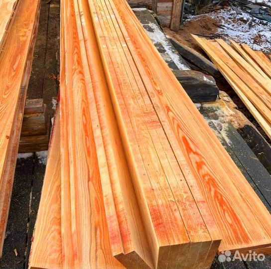 Надежная доска из лиственницы 40х150х6000мм, обрез