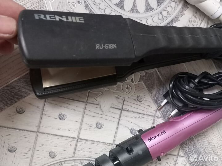 Утюжок для завивки волос rowenta, delta, Maxwell