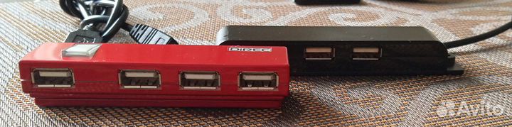 Usb хаб. 2 штуки (4 и 2 порта) за 800
