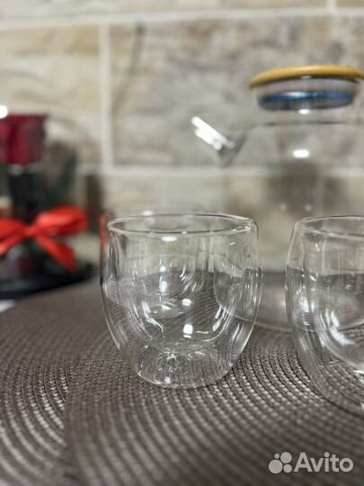 Набор чайник и кружки,чайный сервиз/новый