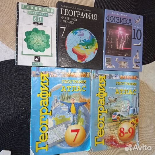 Учебник физика география атлас биология