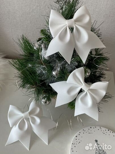 Банты на елку, елочное украшение игрушка шар