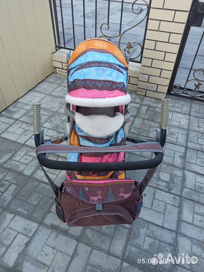 Детские санки-коляска