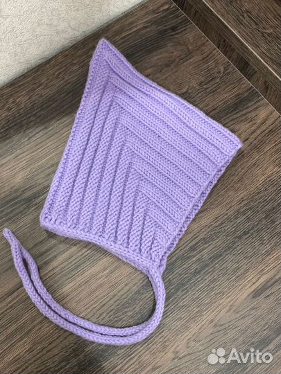 Вязаный чепчик из мериноса 42 б/у