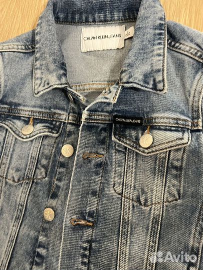 Джинсовая куртка calvin klein детская на 10 лет