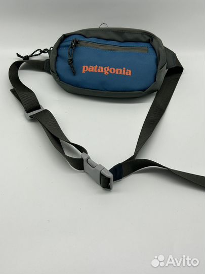 Поясная сумка patagonia серо-синяя