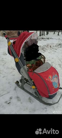 Сани коляска детские