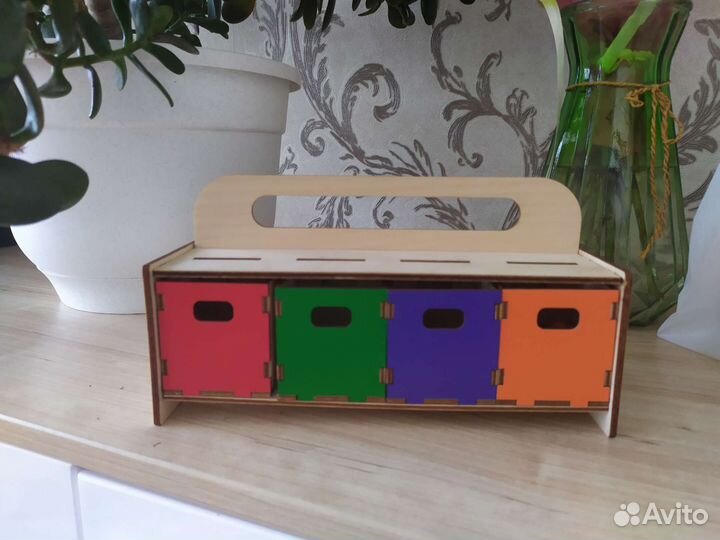 Сортер фрукты овощи игрушка деревянная