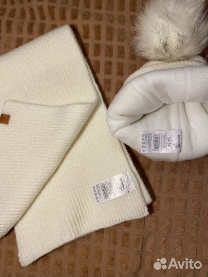 Комплект шапка и шарф для девочки