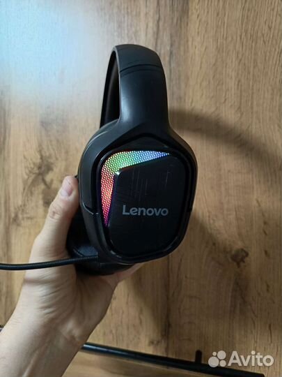 Беспроводные игровые наушники с микрофоном leno