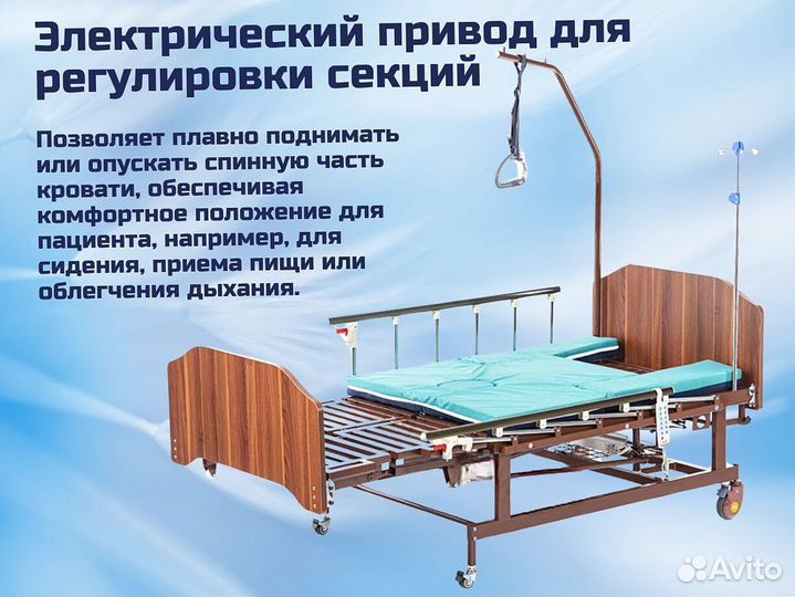 Медицинская кровать функциональная