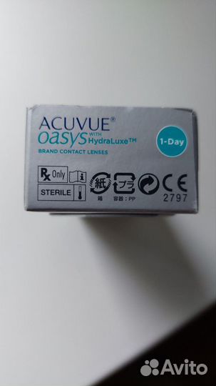 Линзы контактные acuvue oasys однодневные