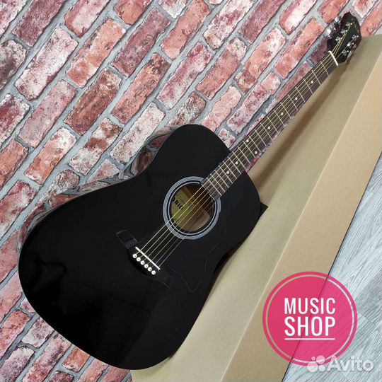 Гитара акустическая новая большой корпус ель