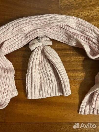 Шарф детский зимний и шапка комплект
