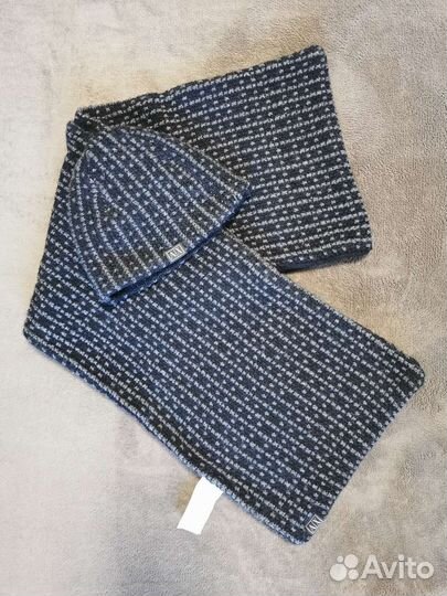 Комплект шапка и шарф Armani exchange оригинал 100