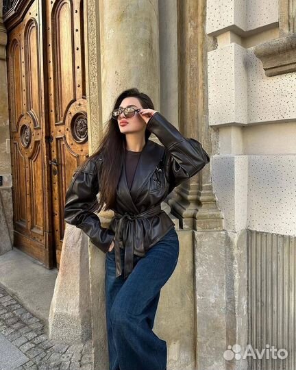 Куртка кожаная женская
