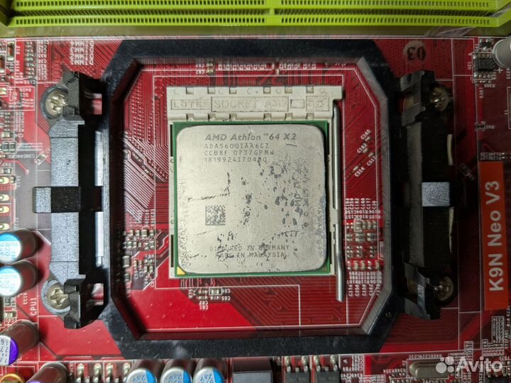 Материнская плата с процессором