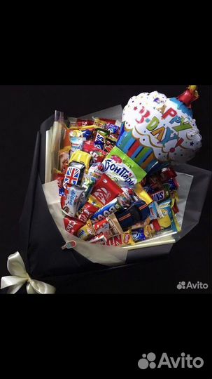 Сладкие букеты,детские,мужские,композиции