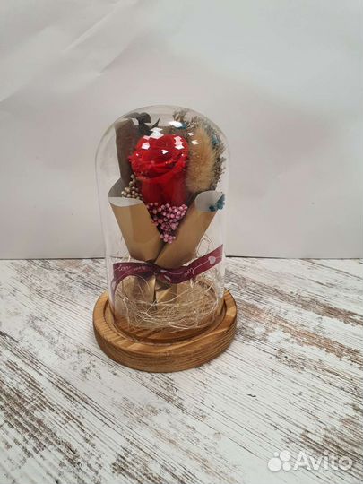 Роза в колбе оптом