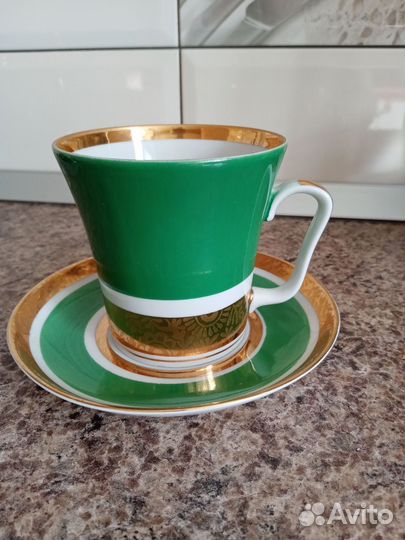 Фарфор СССР чайная пара лфз