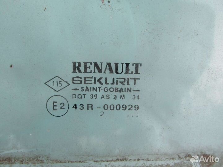 Стекло дверное рено меган2