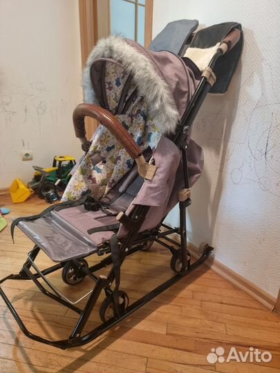 Детские санки коляска