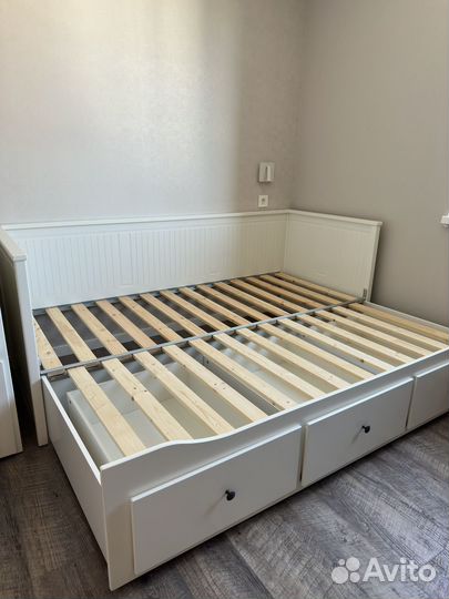 Кровать икеа с ящиками - 2 местная hemnes