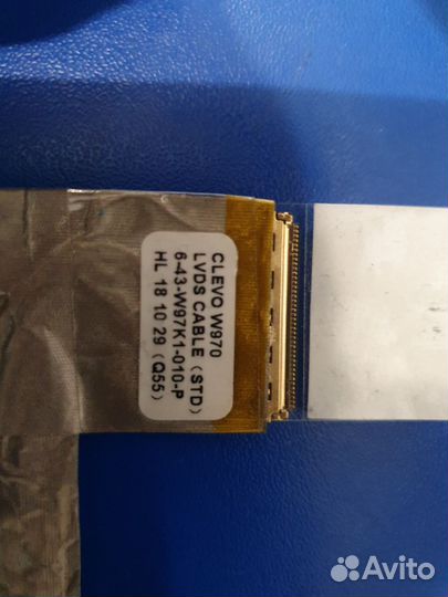 Шлейф матрицы 40pin clevo w970 новый
