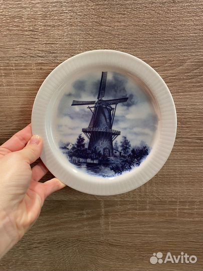 Настенная тарелка Delft Голландия